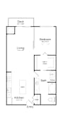 A22 floor plan at Track 29 Apartments, Minneapolis, Minnesota