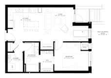 A4 Floorplan at Elements of Linden Hills, Minnesota, 55410
