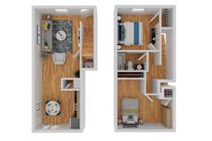 2 bedroom floorplan