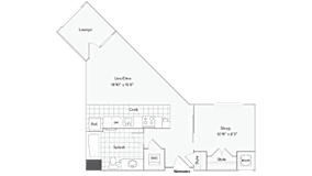 Alexandria Floor Plan at Arrive Federal Hill, Baltimore, Maryland