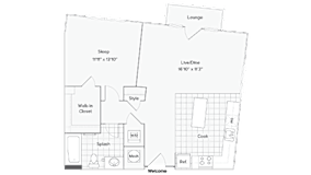 Altoona Floor Plan at Arrive Federal Hill, Maryland