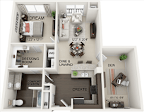 Arlington Floor Plan at Residences at the Street, Washington