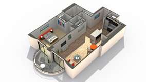 Seven 46 Floor Plan at ReNew Wheaton Center, Illinois