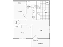 Willow Floor Plan at The Clubhouse at Port Orchard, Port Orchard, WA