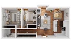 A series of images showing different rooms of a house.