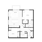 B3 Floorplan at Zest, Minneapolis, MN