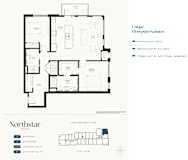 A floor plan for a property called Northstar shows a layout with a bedroom, bathroom, and other rooms.