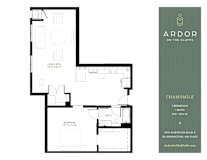 1 bed 1 bath C at Ardor on the Bluffs South Loop Residences Apartments, Minnesota