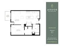 1 bed 1 bath B at Ardor on the Bluffs South Loop Residences Apartments, Bloomington