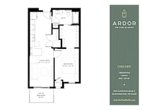 1 bed 1 bath E at Ardor on the Bluffs South Loop Residences Apartments, Bloomington, Minnesota