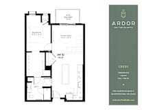 1 bed 1 bath R at Ardor on the Bluffs South Loop Residences Apartments, Bloomington