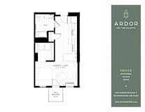 Studio 1 bathroom D at Ardor on the Bluffs South Loop Residences Apartments, Bloomington, MN, 55425