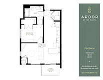 1 bed 1 bath D at Ardor on the Bluffs South Loop Residences Apartments, Bloomington, MN