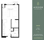 Studio 1 bathroom K at Ardor on the Bluffs South Loop Residences Apartments, Minnesota