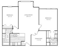 2 bed 2 bath M at Audenn Apartments, Bloomington, Minnesota