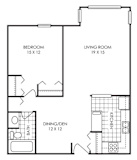 1 bed 1 bath F at Audenn Apartments, Bloomington, MN