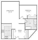 1 bed 1 bath P at Audenn Apartments, Bloomington, MN