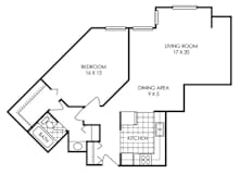 1 bed 1 bath D at Audenn Apartments, Bloomington, MN, 55438