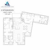 2 bedroom 2 bath Floor Plan at Lake Jonathan Flats, Minnesota, 55318
