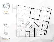 Unit D1 Floorplan at The Axis