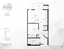 Unit S1 Floorplan at The Axis