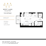 Dolly Floor Plan at The Gateway at West Lake Quarter, Minnesota, 55416