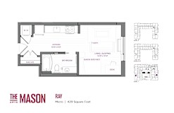 Ray Floor Plan at The Mason, St. Paul