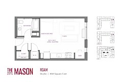 Roam Floor Plan at The Mason, St. Paul, Minnesota