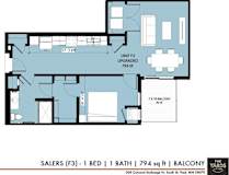 a floor plan of a small house at The Yards and Backyards, Minnesota