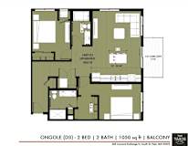 a floor plan of a small apartment at The Yards and Backyards, MN 55075