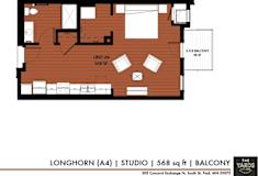 a floor plan of a small house at The Yards and Backyards, Saint Paul, 55075