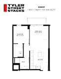 Kennedy Floor Plan at Tyler Street Stacks, Minnesota