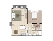 Aspen Floorplan at the Aspens South Coast, South Coast Metro, California.