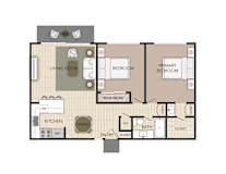 Cottonwood Floorplan at the Aspens Fairhaven, Santa Ana, California.