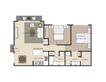 Dogwood Floorplan at the Aspens Fairhaven, Santa Ana, California.