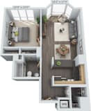 1 bed 1 bath at Clayton on the Park Apartments, Missouri