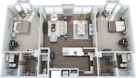 2 bed 2.5 bath at Clayton on the Park Apartments, Clayton