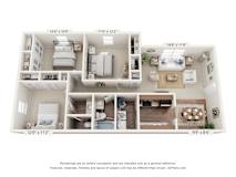 3 bed 2 bath at Sawbranch Apartments, Summerville, SC