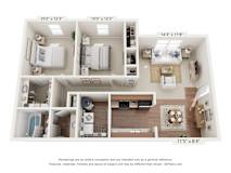 2 bed 1 bath at Sawbranch Apartments, Summerville, SC, 29485