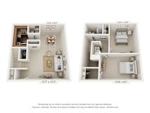 2 bed 1.5 bath at The Landing Townhomes Apartments, Hanahan, SC, 29410