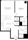 A5 Floor Plan at The Mitchell , Atlanta