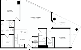 B3 Floor Plan at The Mitchell , Georgia