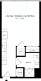 S8 Floor Plan at The Mitchell , Atlanta, GA, 30303