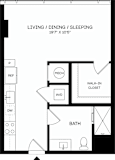 S9-A Floor Plan at The Mitchell , Atlanta, GA