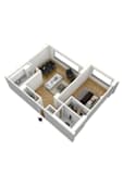 A1B Floor Plan at Sherwood at Southern Towers, Virginia, 22311