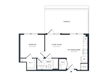 1J Floor Plan at The Vale at the Parks, Washington