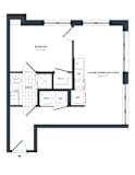 1M Floor Plan at The Vale at the Parks, Washington, DC 20012