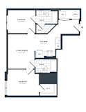 2H Floor Plan at The Vale at the Parks, Washington District of Columbia
