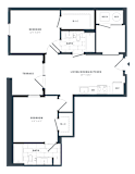 2J Floor Plan at The Vale at the Parks, Washington, DC 20012