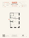 A floor plan for Baker Chocolate Factory No G02.